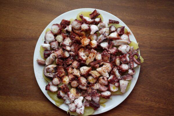 Galicische keuken camino frances Santiago de Compostela route pulpo