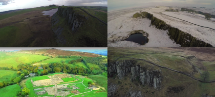 dronevideo's muur van hadrianus hillwalk tours reisvlogs